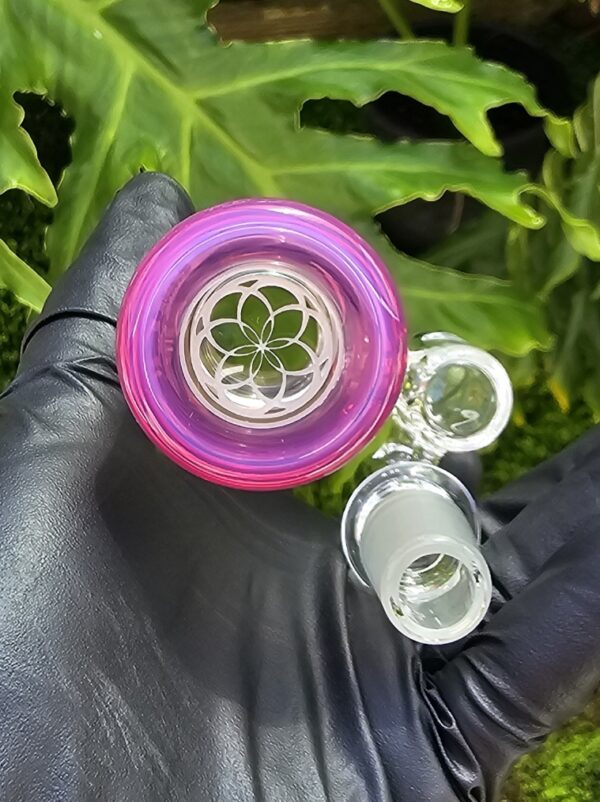 Glass Telemagenta Accented 18mm Dry Catch